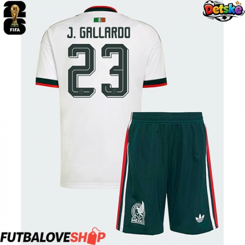Dres Mexiko Jesus Gallardo #23 Preč pre deti MS 2026 Krátky Rukáv (+ trenírky)